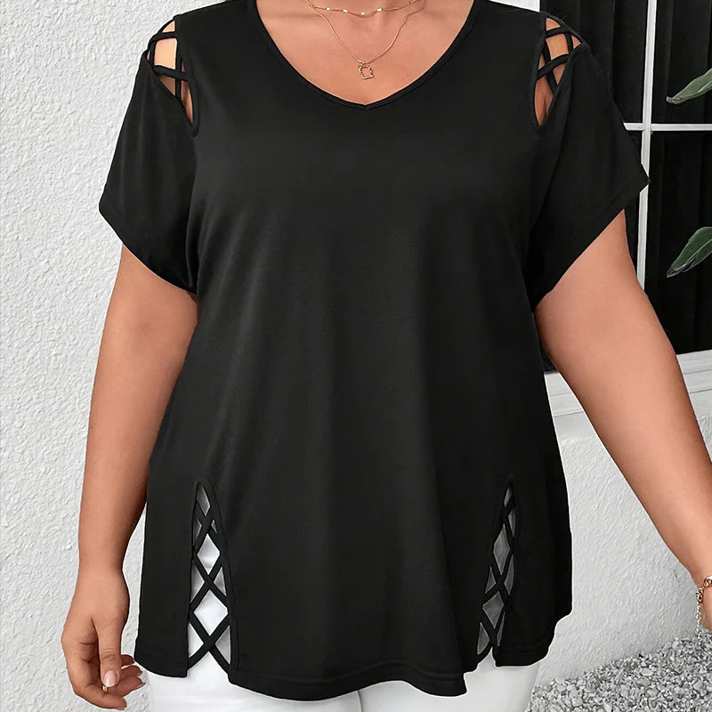 Ženska bluza z V-izrezom