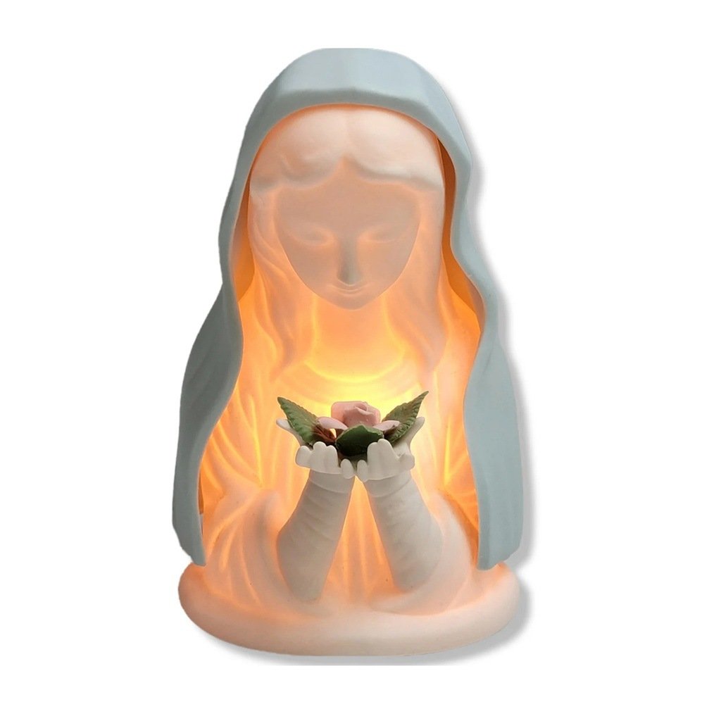 Nocna lampka z modlitwą Matki Boskiej