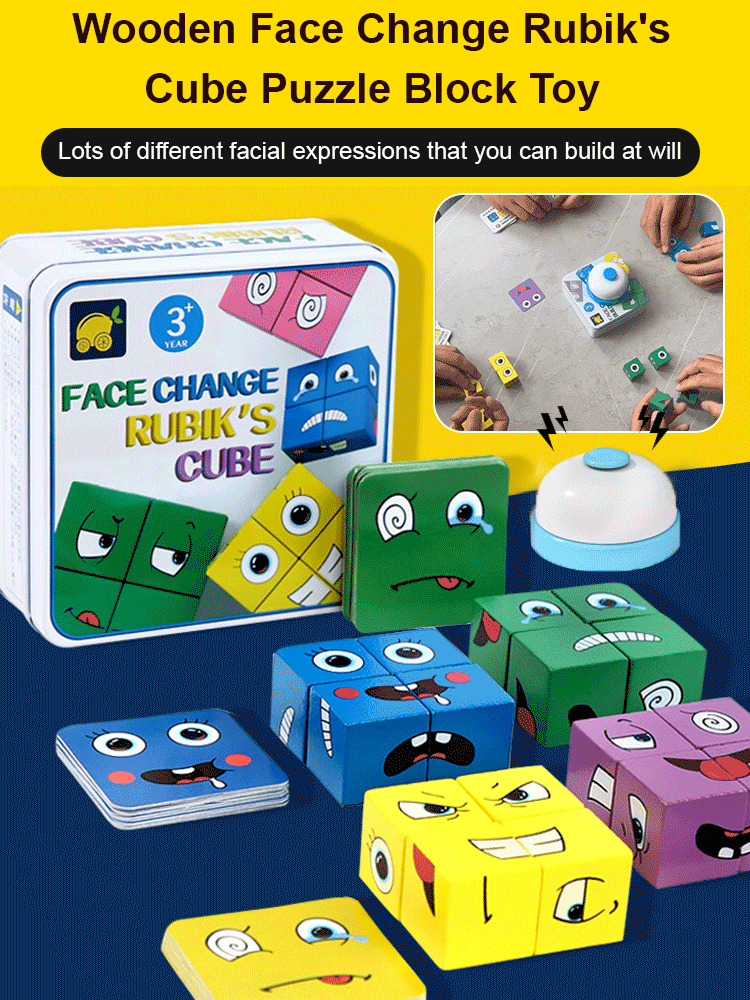 Puzzle 5D – edukacyjna gra rodzinna „Zmieniające się twarze”