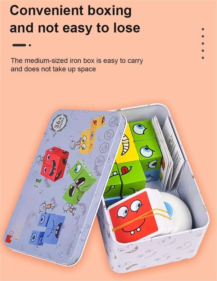 Puzzle 5D – edukacyjna gra rodzinna „Zmieniające się twarze”