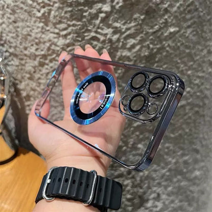✨Przezroczyste etui magnetyczne do iPhone'a