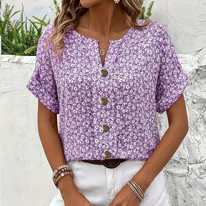 【XL-4XL】🌸Elegancka bluzka damska w kwiaty