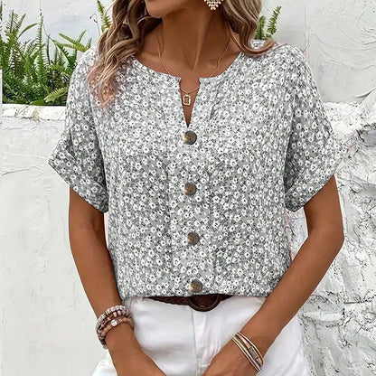 【XL-4XL】🌸Elegancka bluzka damska w kwiaty