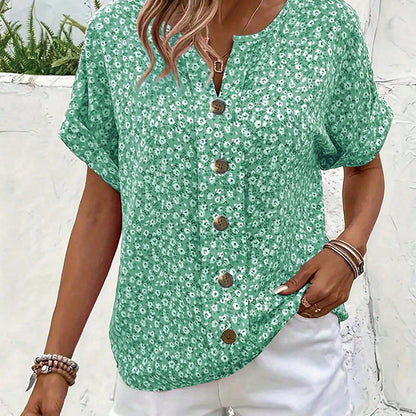 【XL-4XL】🌸Elegancka bluzka damska w kwiaty