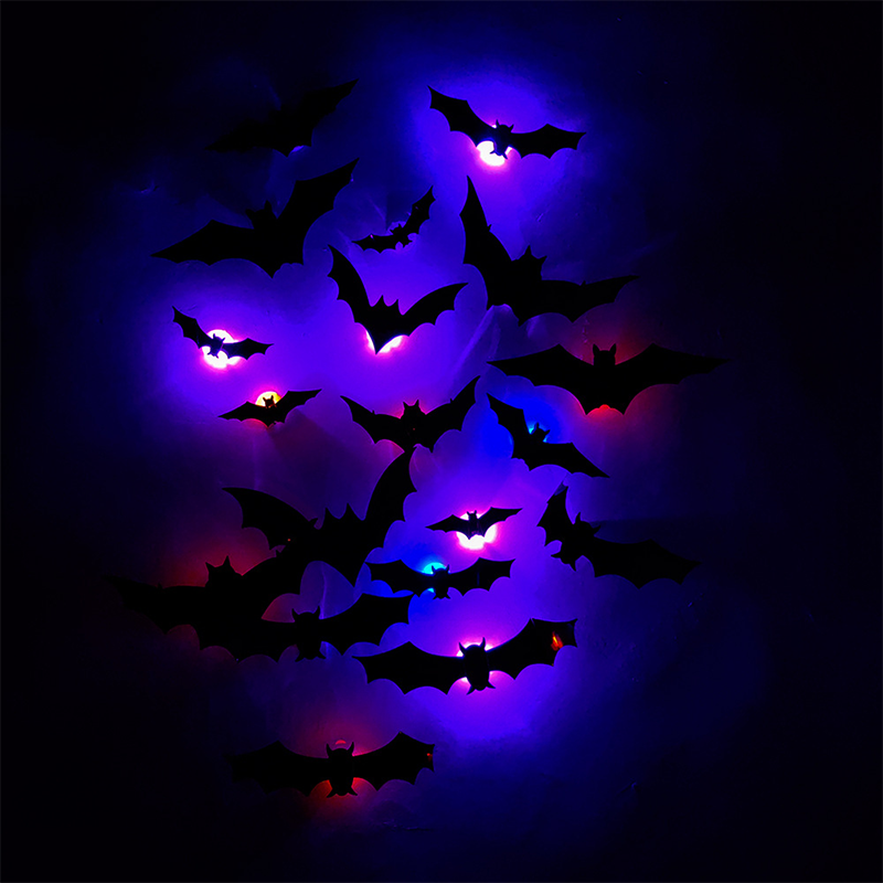 🦇Świecące nietoperze 3D na Halloween