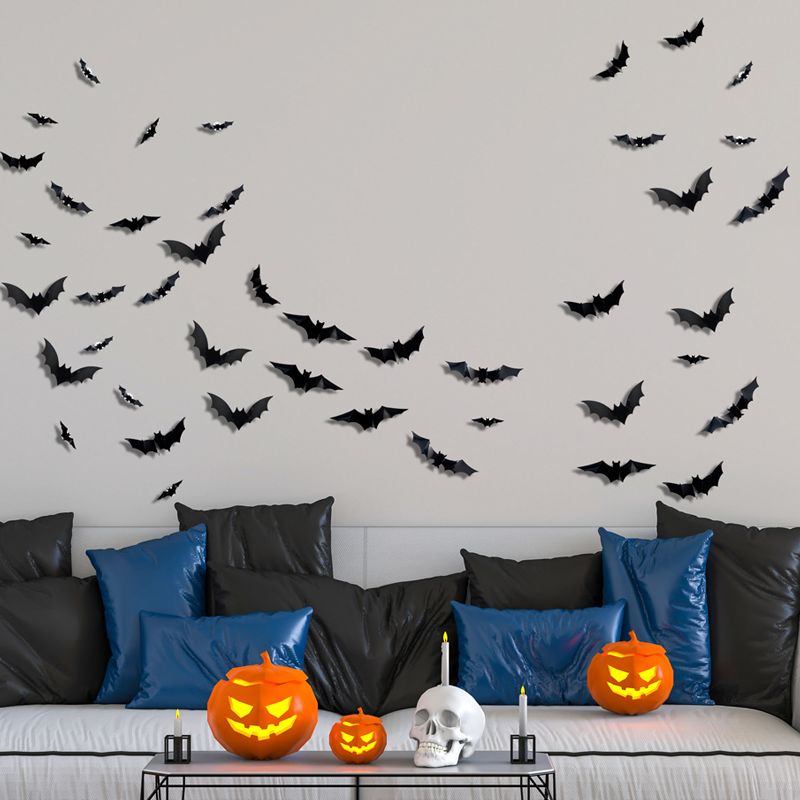 🦇Świecące nietoperze 3D na Halloween