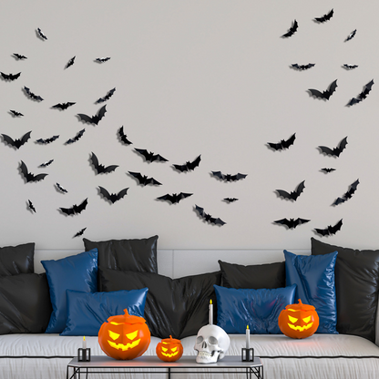 🦇Świecące nietoperze 3D na Halloween