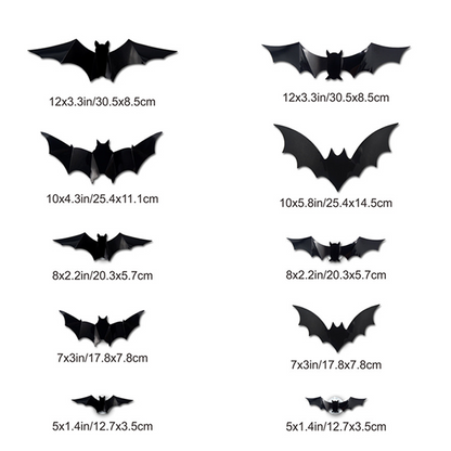 🦇Świecące nietoperze 3D na Halloween