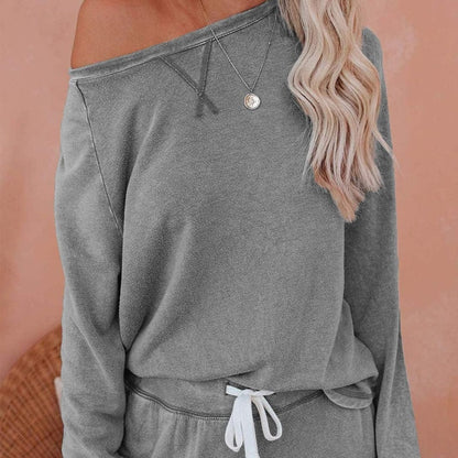 ✨Damski, luźny, swobodny komplet składający się z topu i spodni, 2 części