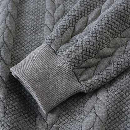 🔥Męski, swobodny, dzianinowy sweter z zamkiem błyskawicznym✨