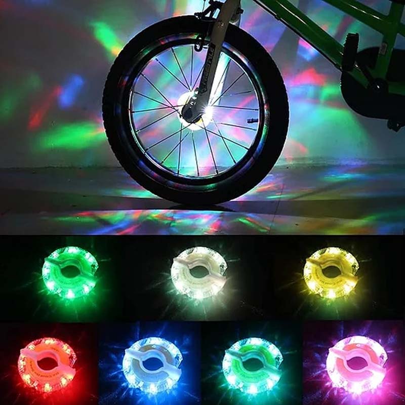 🚲Lampka LED na piastę koła roweru do jazdy nocą💡