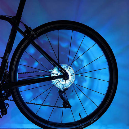 🚲Lampka LED na piastę koła roweru do jazdy nocą💡